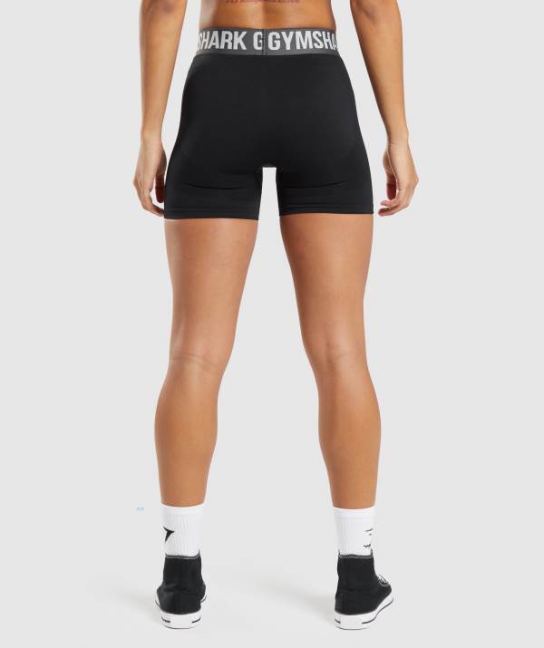Damske Šortky Gymshark Flex Čierne | QZ0947863